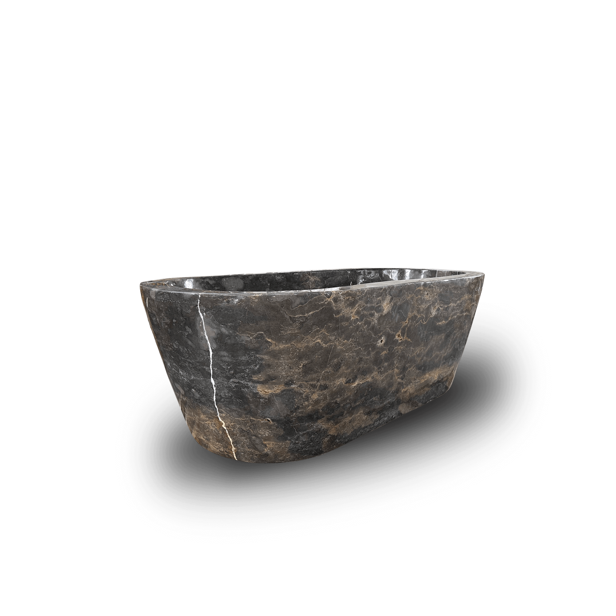 Black Marble Stone Bathtub
